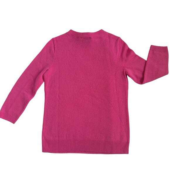 Talbots Petites 100% Pure Cashmere Sweater Coral Pink Size P - Picture 2 of 6